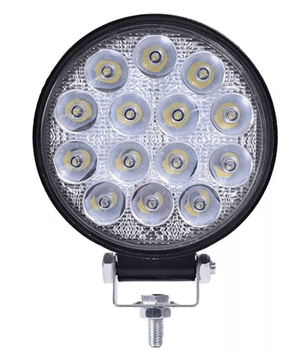 Proiector LED auto Offroad 14 led 42W rotund